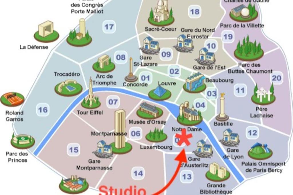 Apartment Studio Notre-dame Paris